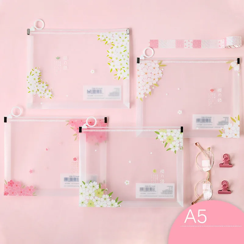PP Document Bag zipper bag Plastic file holder Cherry blossoms patterns A5 24*18.8cm 2pcs/lot file folder
PP Document Bag zipper bag Plastic file holder Cherry blossoms patterns A5 24*18.8cm 2pcs/lot file folder