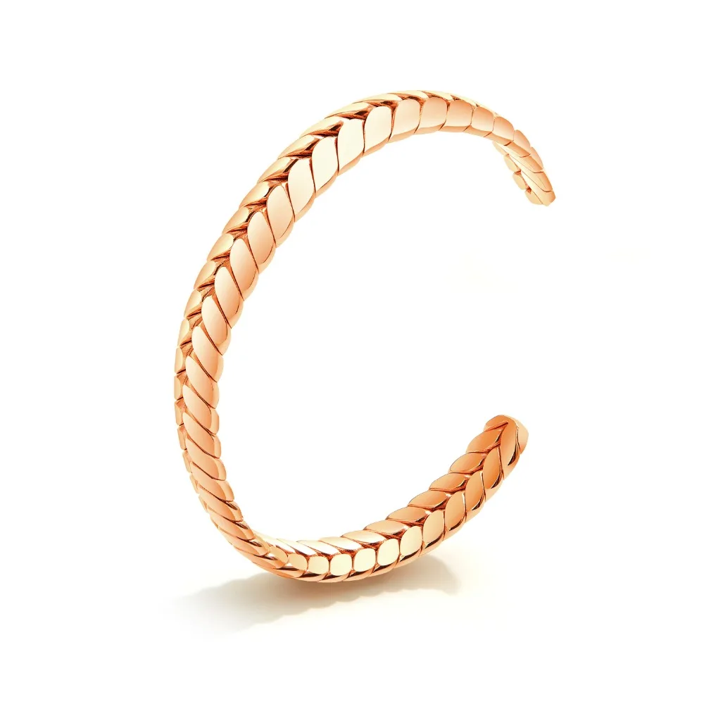 Trendy Ear of Wheat Stainless Steel open Bangles Bracelet For woman Rose Gold Color Cuff Jewelry Christmas Gift
Trendy Ear of Wheat Stainless Steel open Bangles Bracelet For woman Rose Gold Color Cuff Jewelry Christmas Gift