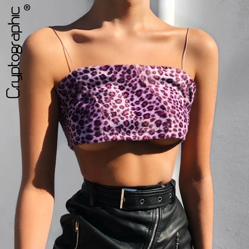 Cryptographic Violet leopard camis crop tops for women fashion back zipper sexy tank cropped short spaghetti strap tops 2019
Cryptographic Violet leopard camis crop tops for women fashion back zipper sexy tank cropped short spaghetti strap tops 2019