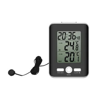 Digital LCD Thermometer Indoor And Outdoor Thermometer Electronic Temperature Meter Clock Weather Tester With Probe
Digital LCD Thermometer Indoor And Outdoor Thermometer Electronic Temperature Meter Clock Weather Tester With Probe