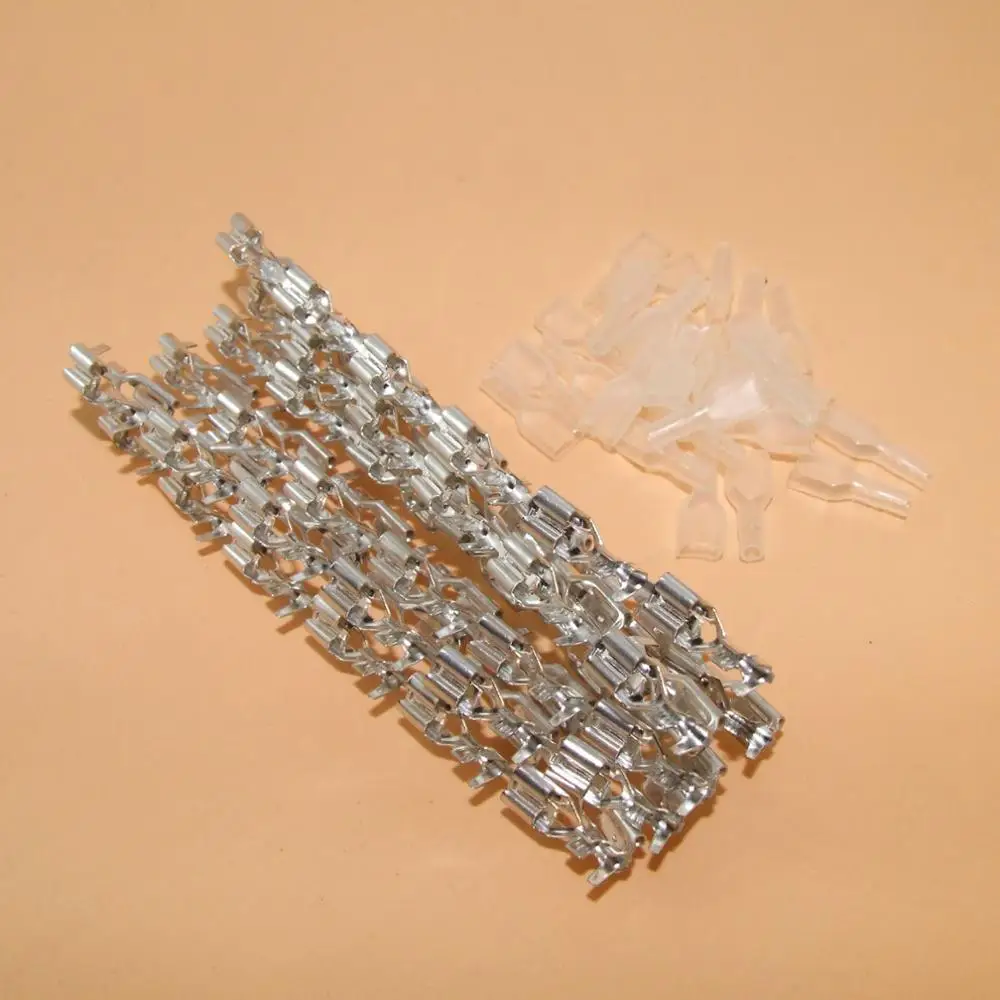 100pcs/lot SPS-61T-250 DJ622-6.3B tinned copper terminal lug inserts with lock cold terminal with transparent sheath 1.0-1.5mm2
100pcs/lot SPS-61T-250 DJ622-6.3B tinned copper terminal lug inserts with lock cold terminal with transparent sheath 1.0-1.5mm2