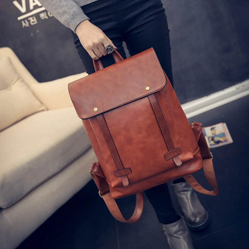 1 Pcs Women Men Student Backpack Schoolbag Vintage PU Leather For Books Travel LXX9
1 Pcs Women Men Student Backpack Schoolbag Vintage PU Leather For Books Travel LXX9