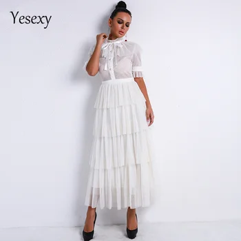 Yesexy 2020 Women Sexy Retro High Neck Long Sleeve Flash See Through Dress Female Elegant Ruffles Party Dress Vestdios VR9237-1
Yesexy 2020 Women Sexy Retro High Neck Long Sleeve Flash See Through Dress Female Elegant Ruffles Party Dress Vestdios VR9237-1