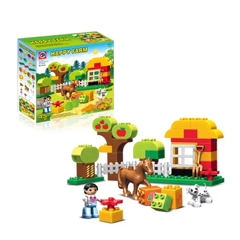 45pcs Duplo Large Size Happy Animals Farm Building Blocks Sets Animal Model Bricks Compatible Duplo Toys For Children
45pcs Duplo Large Size Happy Animals Farm Building Blocks Sets Animal Model Bricks Compatible Duplo Toys For Children