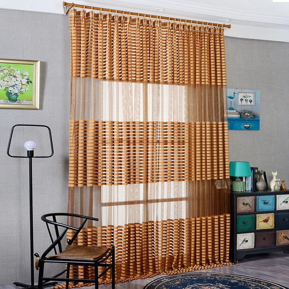 1PC Striped Feather Window Screens Door Balcony Curtain Panel Sheer Cover For Living Room Modern Sheer Panel Window Treatments
1PC Striped Feather Window Screens Door Balcony Curtain Panel Sheer Cover For Living Room Modern Sheer Panel Window Treatments