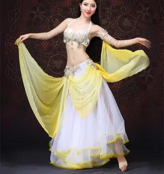 Women Lady Belly Dance Costume Without/ With Led Diamond India Dance Outfit Bra and Big Hem Skirt with Belt Clothes Dancewear
Women Lady Belly Dance Costume Without/ With Led Diamond India Dance Outfit Bra and Big Hem Skirt with Belt Clothes Dancewear