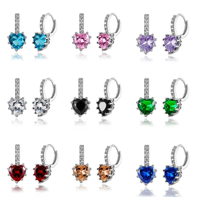 Crystal Heart Shape Ear Stud Earrings For Women Cubic Zircon Charm Crown Ear Studs Women Wedding Bride Jewelry Gift
Crystal Heart Shape Ear Stud Earrings For Women Cubic Zircon Charm Crown Ear Studs Women Wedding Bride Jewelry Gift