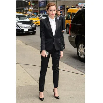 New fashion black single buckle temperament women's suit two-piece suit (jacket + pants) women's business casual suit
New fashion black single buckle temperament women's suit two-piece suit (jacket + pants) women's business casual suit