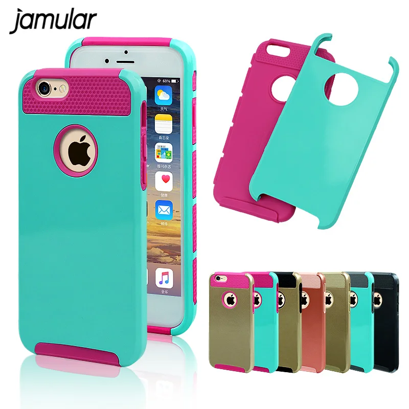 JAMULAR For iphone 7 6S 6 Case Shockproof TPU Hybrid Rugged Armor PC Slim Hard Back Case Cover For iPhone 6 6S 7 Plus 5 5s SE
JAMULAR For iphone 7 6S 6 Case Shockproof TPU Hybrid Rugged Armor PC Slim Hard Back Case Cover For iPhone 6 6S 7 Plus 5 5s SE