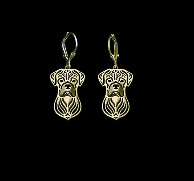 Wholesale Handmade Boxer Dog Earring Jewelry Golden Color Plated Boxer Earring 12pair/lot
Wholesale Handmade Boxer Dog Earring Jewelry Golden Color Plated Boxer Earring 12pair/lot