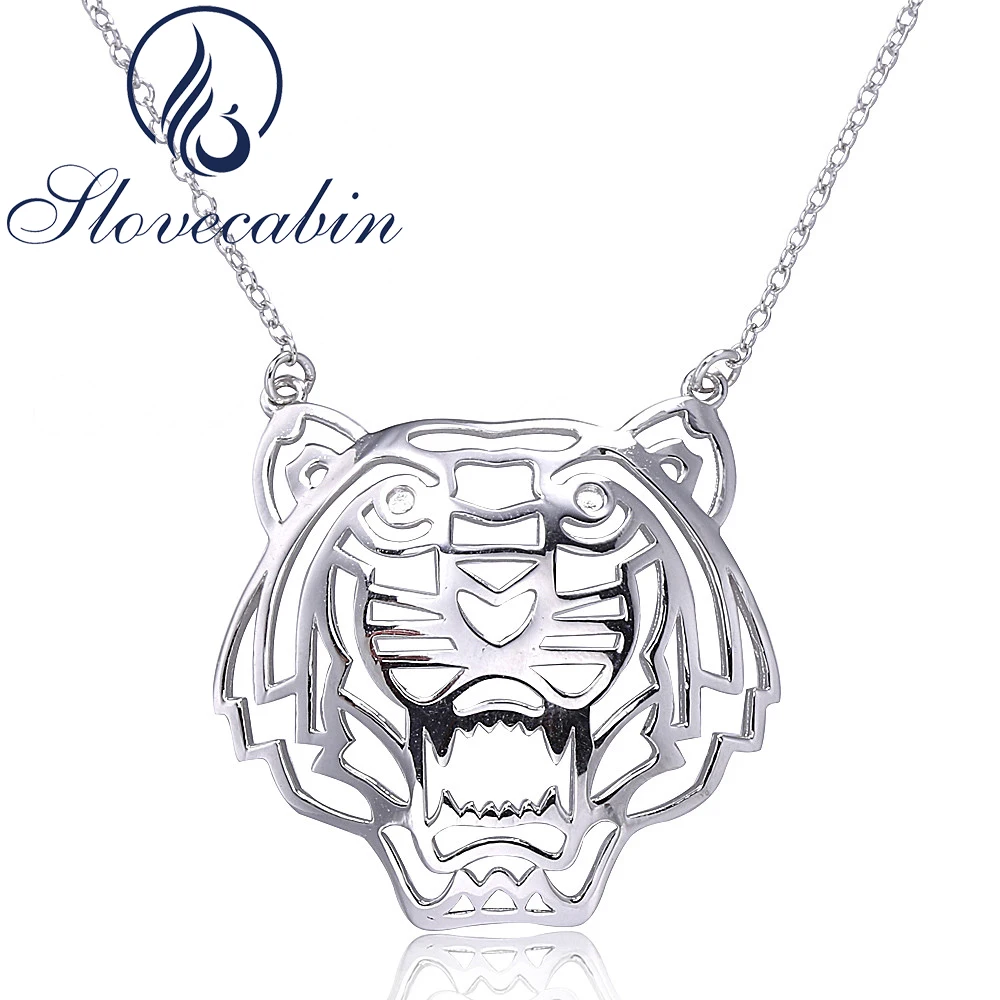 Slovecabin Original925 Sterling Silver Tiger Pendant & Necklace For Women Fashion Jewelry 925 Silver Animal Necklace Best Gift
Slovecabin Original925 Sterling Silver Tiger Pendant & Necklace For Women Fashion Jewelry 925 Silver Animal Necklace Best Gift