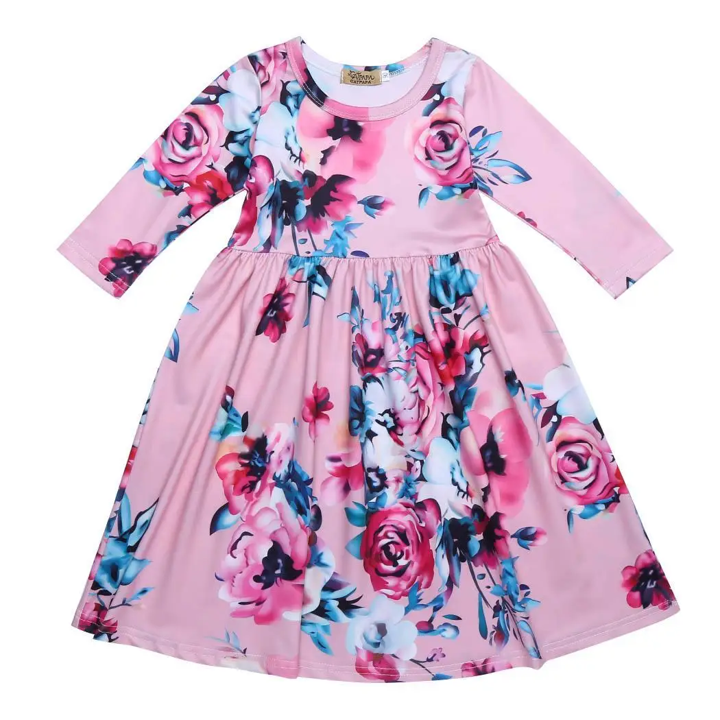 Kids Girl's Wear Casual Elegant 3/4 Vacation, Birthday Party Sleeve O-Neck Floral Printed None Children Dress
Kids Girl's Wear Casual Elegant 3/4 Vacation, Birthday Party Sleeve O-Neck Floral Printed None Children Dress