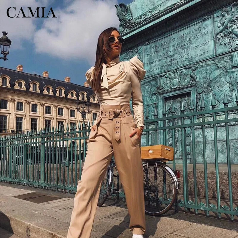 CAMIA satin blouse top long sleeve one side bow bubble long sleeve lacing ladies top
CAMIA satin blouse top long sleeve one side bow bubble long sleeve lacing ladies top
