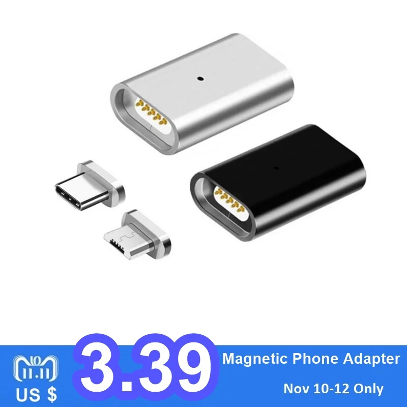 Magnetic Micro USB Mobile Phone Adapter For Android Micro Devices Charger Data Type C Adapter For Samsung/Xiaomi/huawei
Magnetic Micro USB Mobile Phone Adapter For Android Micro Devices Charger Data Type C Adapter For Samsung/Xiaomi/huawei