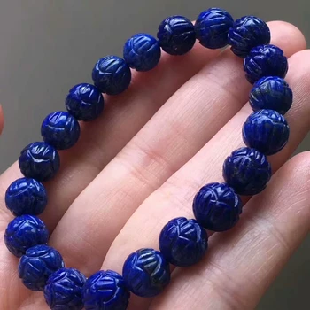 Drop Shipping Genuine Natural Lapis Lazuli Royal Blue Craved Round Beads Bracelets 9.5mm Gesmtone For Women Men Stretch Bracelet
Drop Shipping Genuine Natural Lapis Lazuli Royal Blue Craved Round Beads Bracelets 9.5mm Gesmtone For Women Men Stretch Bracelet