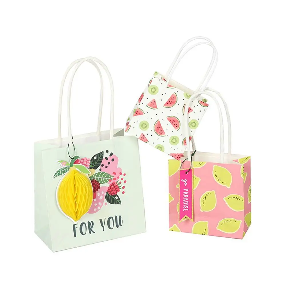 Pack of 3 Summer Fruit Paper Gift Bags Honeycomb Lemon Watermelon Kiwi Wedding Souvenir Birthday Present Wrapping Tropical Hawai
Pack of 3 Summer Fruit Paper Gift Bags Honeycomb Lemon Watermelon Kiwi Wedding Souvenir Birthday Present Wrapping Tropical Hawai