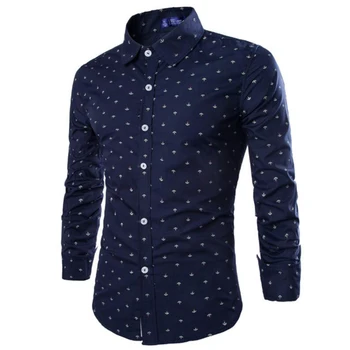Social Men Shirt Spring Long Sleeve Turn-down Collar Printed Dress Print Casual Cotton Single Breasted
Social Men Shirt Spring Long Sleeve Turn-down Collar Printed Dress Print Casual Cotton Single Breasted