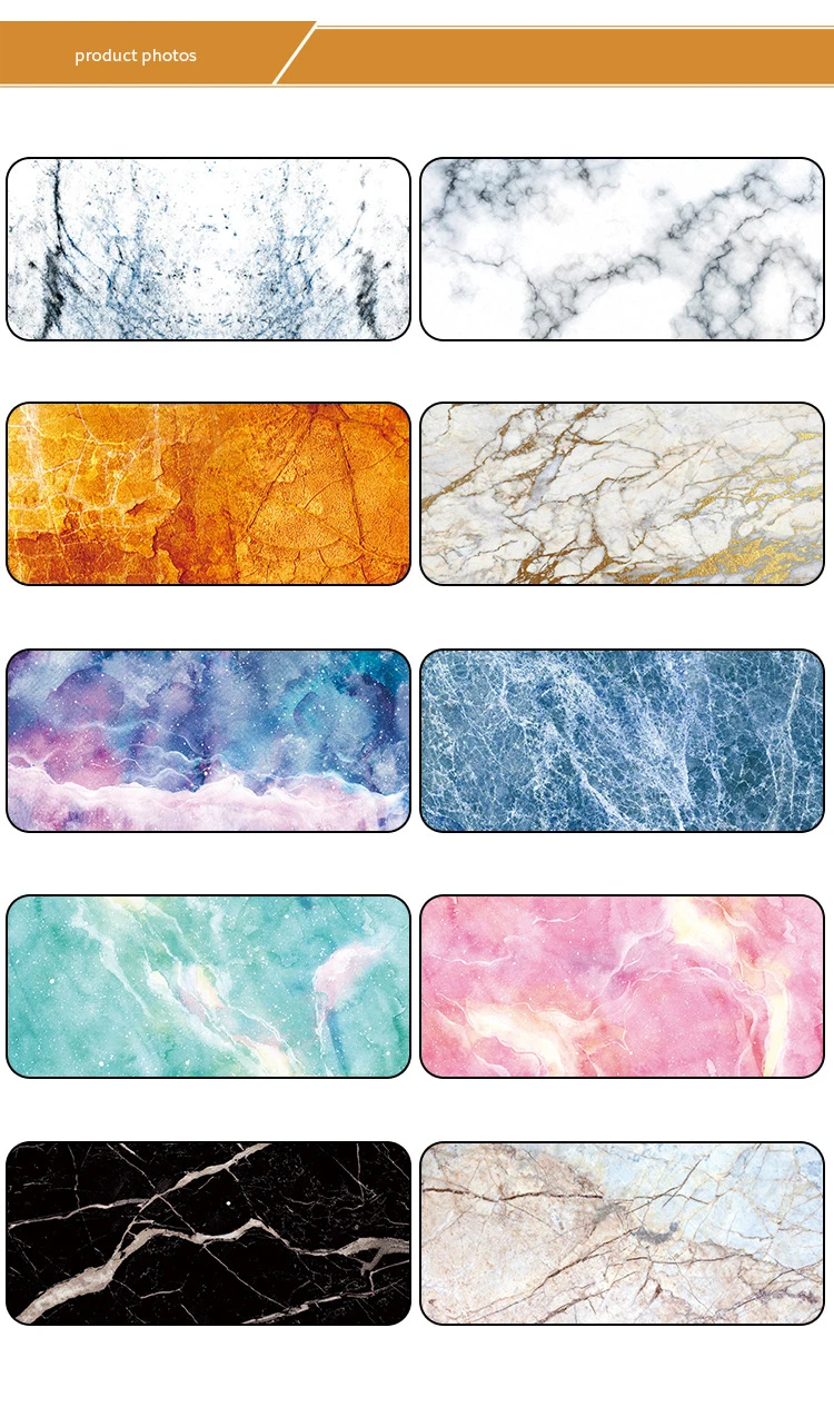 Large Desk Pad Beautiful Soft Natural Rubber Pink Gold White marble Series Mice Pad Square Gaming Mouse Pad with Locking Edge (10)