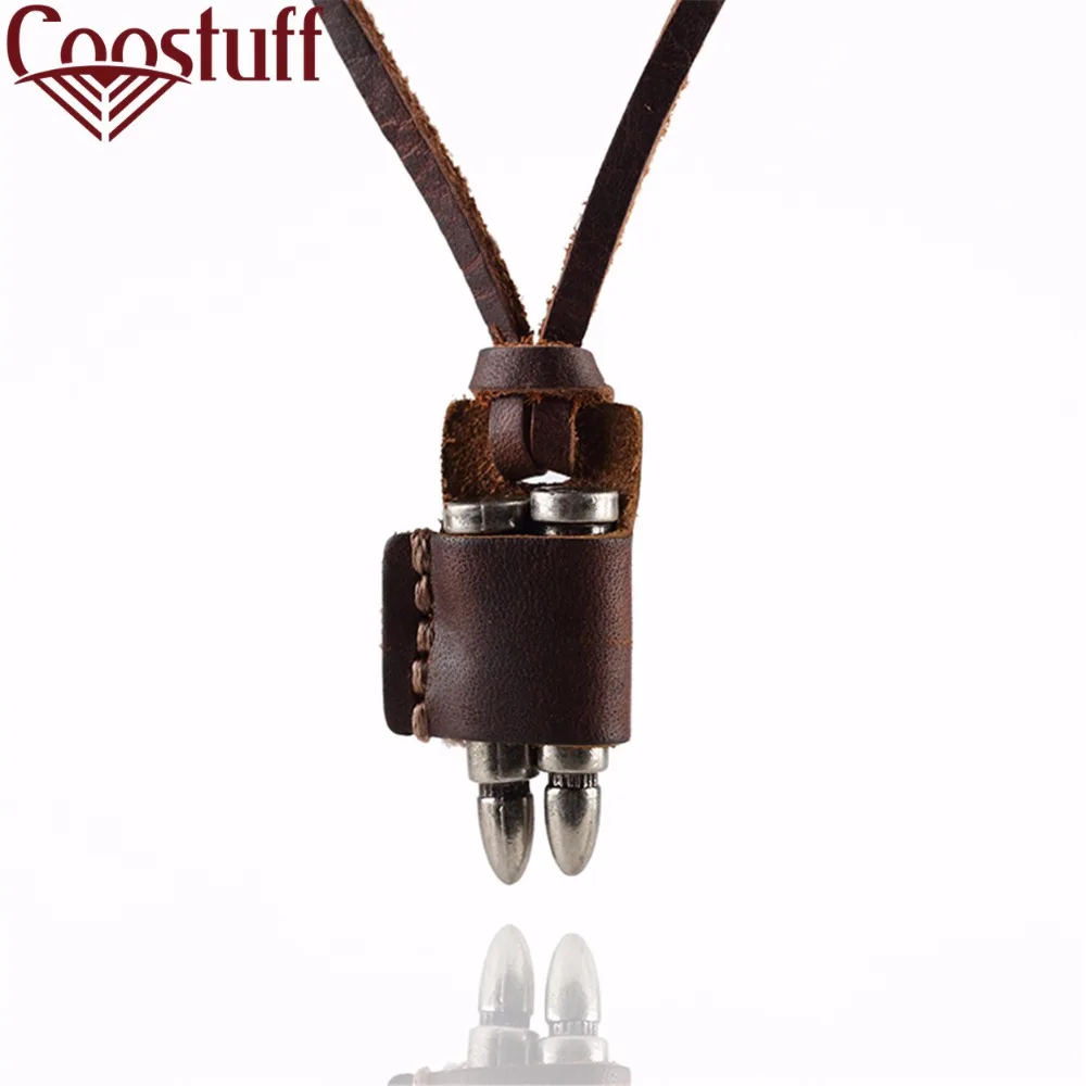Punk Jewelry Men necklaces & pendants maxi necklace Vintage Bullet Pendant Leather Necklaces colar collares choker necklace Men
Punk Jewelry Men necklaces & pendants maxi necklace Vintage Bullet Pendant Leather Necklaces colar collares choker necklace Men