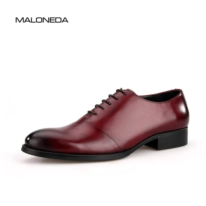 MALONEDA Fashion Handmade Calf Leather Men Dress Oxfords Shoes Lace Up Designer Luxury Men Shoes Red Wine Color
MALONEDA Fashion Handmade Calf Leather Men Dress Oxfords Shoes Lace Up Designer Luxury Men Shoes Red Wine Color