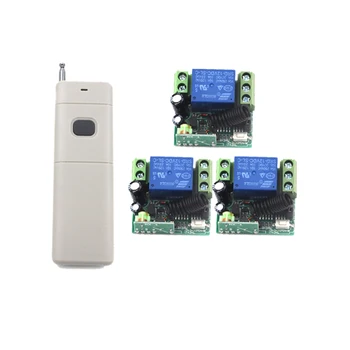 DC12V 10A RF Remote Control Switch System 1CH 1 Channel Relay 3 X Wireless Receiver And 1X Transmitter SKU: 5378
DC12V 10A RF Remote Control Switch System 1CH 1 Channel Relay 3 X Wireless Receiver And 1X Transmitter SKU: 5378