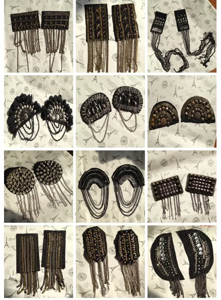 2pcs high quality fringed epaulettes clothing accessories suits show fashion outerwear shoulder flower bag accessories 25 style
2pcs high quality fringed epaulettes clothing accessories suits show fashion outerwear shoulder flower bag accessories 25 style