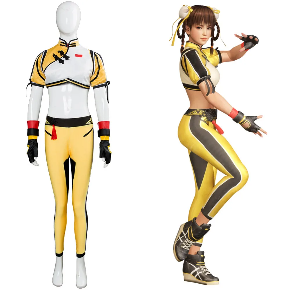 

Dead or alive Cosplay Leifang Reifan Costume Japanese Clothing Outfit for Girl Women Halloween Party Role Play Full Set