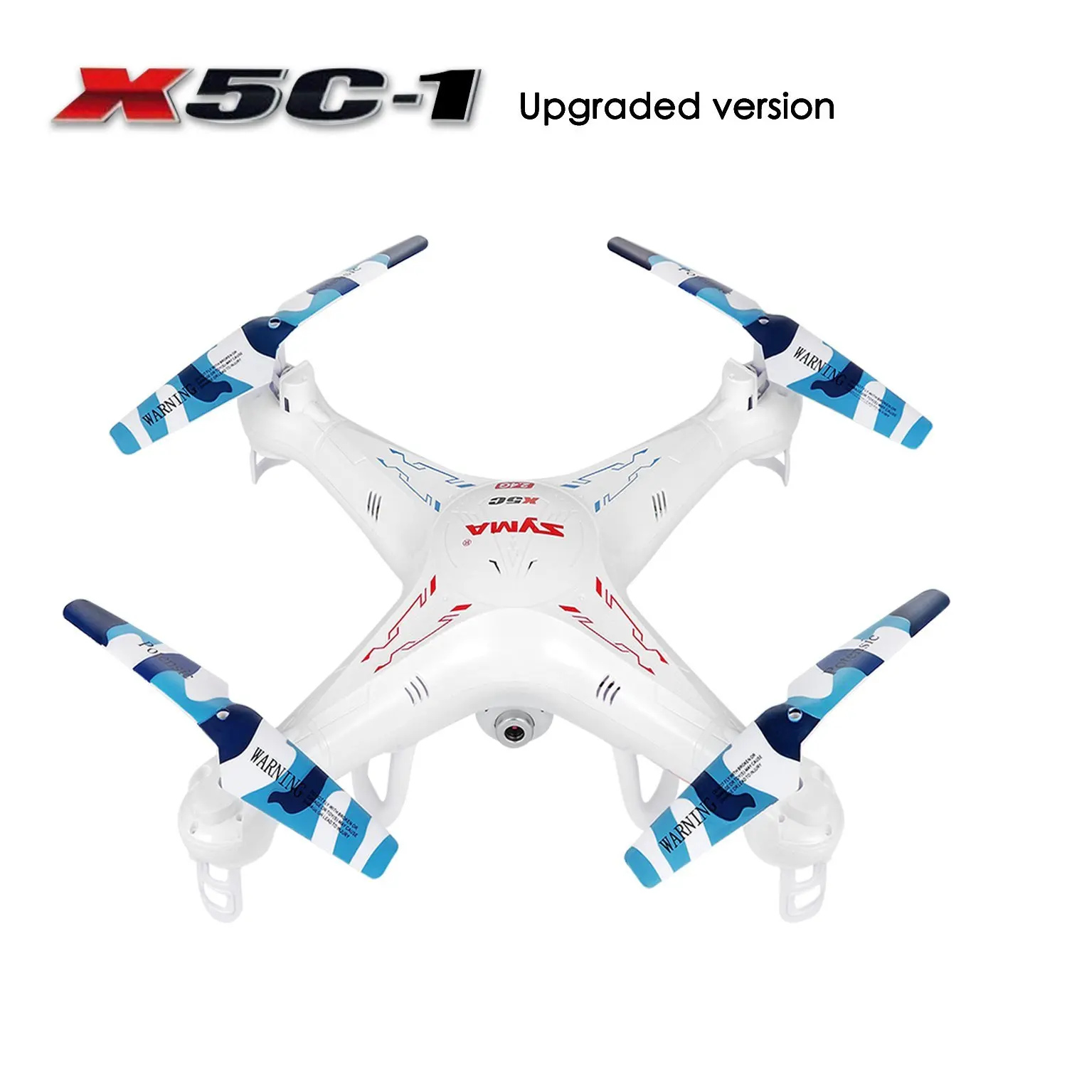 

RC Quadcopter,Upgraded X5C-1 Syma Explorer 2.4GHz 6 Axis Gyro 4CH RC Drone with 2 Megapixels Camera+ 4pcs Extra Propeller Blades