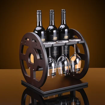 Creative Round wood wine rack European fashion bar wine rack wine glass holder
Creative Round wood wine rack European fashion bar wine rack wine glass holder