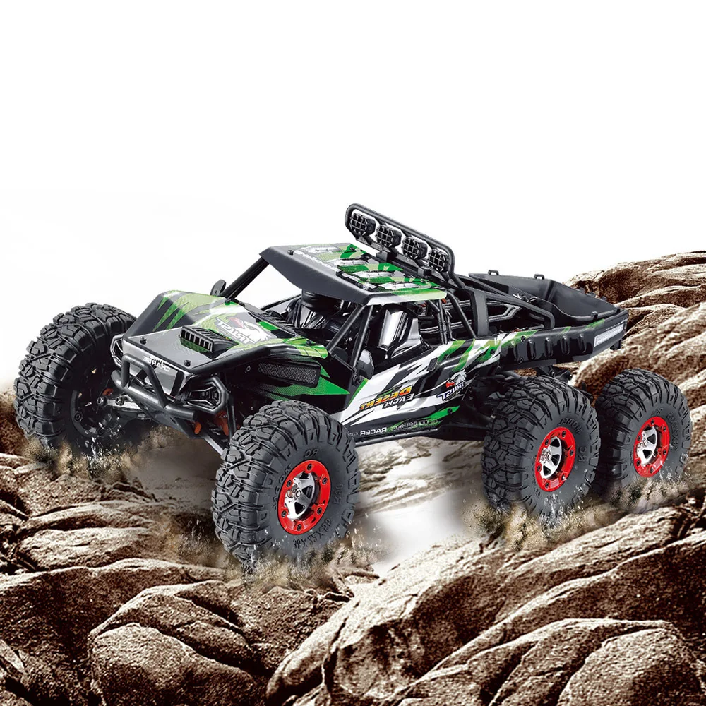 

FEIYUE FY06 1:12 2.4GHz 6WD RC Desert Truck RTR 60km/h High-Speed / Metal Shock Absorber / LED Lights Enormous Size Off-Road Car