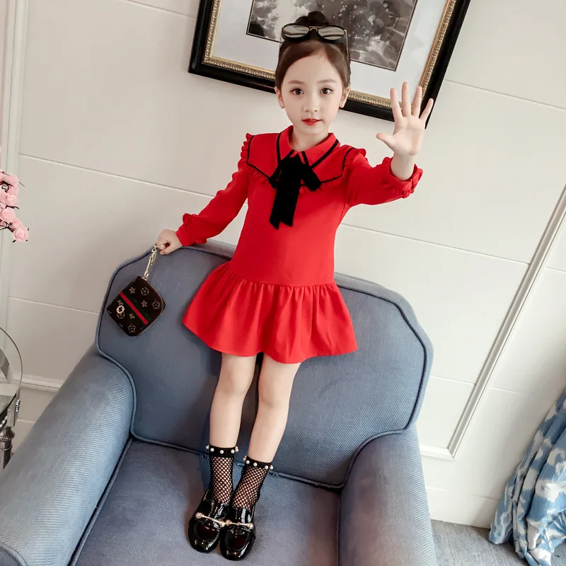 Girls Dress 2019 Autumn Children Clothing New Girl Temperament Red Ruffled Female Baby Fishtail D Solid Color Party Dresses
Girls Dress 2019 Autumn Children Clothing New Girl Temperament Red Ruffled Female Baby Fishtail D Solid Color Party Dresses
