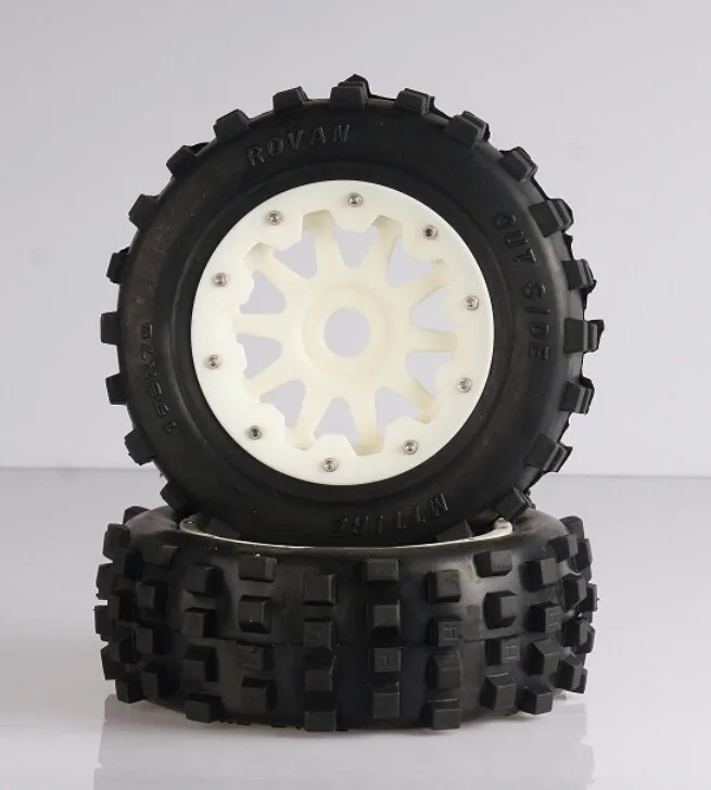 Rovan Wasteland Large Nail Front Nylon Tire Wheel Assembly 1/5 Scale RC KM RV HPI Baja 5T/5SC
Rovan Wasteland Large Nail Front Nylon Tire Wheel Assembly 1/5 Scale RC KM RV HPI Baja 5T/5SC