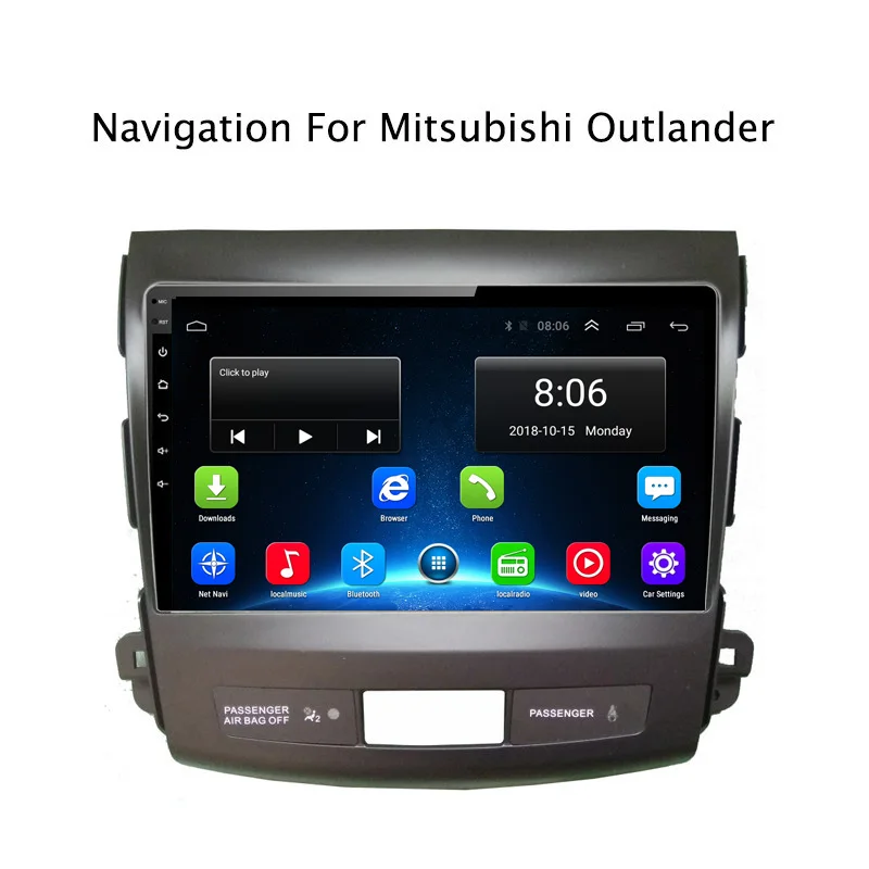 

NAVITOPIA 9inch 4G LTE WIFI Head Unit for Mitsubishi Outlander 2006-2012 Android 6.0 2G+32G Car DVD Multimedia GPS Navigation