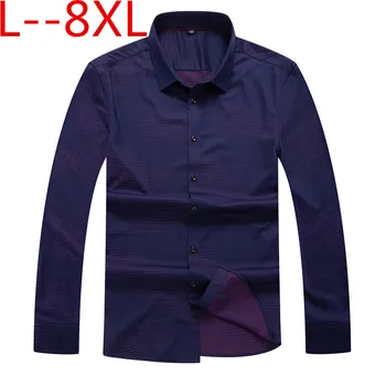 10xl 8xl Slim Stretch Mens Long Sleeve Shirt chemise homme Business Casual Shirt Collar print Dress Worker Wear Camisa Masculina
10xl 8xl Slim Stretch Mens Long Sleeve Shirt chemise homme Business Casual Shirt Collar print Dress Worker Wear Camisa Masculina