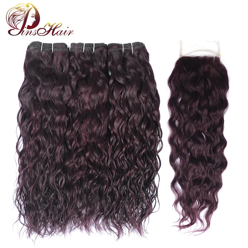 Pinshair Water Wave Bundles With Closure Pre Colored Brazilian Nonremy Human Hair Extensions 3 Bundles With Closure Grape Purple
Pinshair Water Wave Bundles With Closure Pre Colored Brazilian Nonremy Human Hair Extensions 3 Bundles With Closure Grape Purple