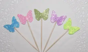 Glitter butterfiles cupcake toppers Wedding Food treat Picks Bridal shower Bachelorette party decorations
Glitter butterfiles cupcake toppers Wedding Food treat Picks Bridal shower Bachelorette party decorations