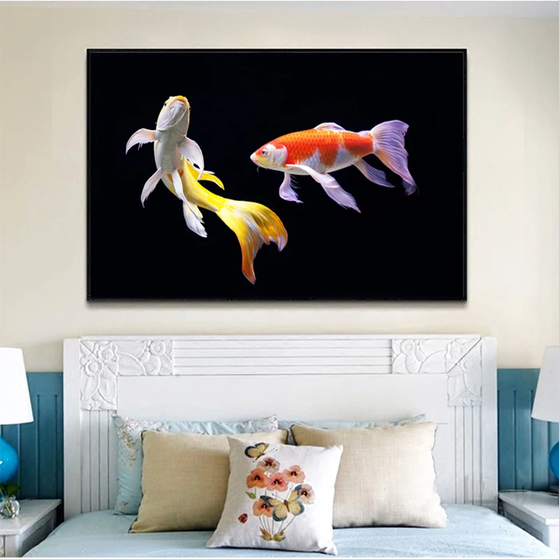 Wall Art Pictures Goldfish Decorative Paintings For Living Room Canvas Art Prints Colorful Fish Animal Painting Cuadros Unframed
Wall Art Pictures Goldfish Decorative Paintings For Living Room Canvas Art Prints Colorful Fish Animal Painting Cuadros Unframed