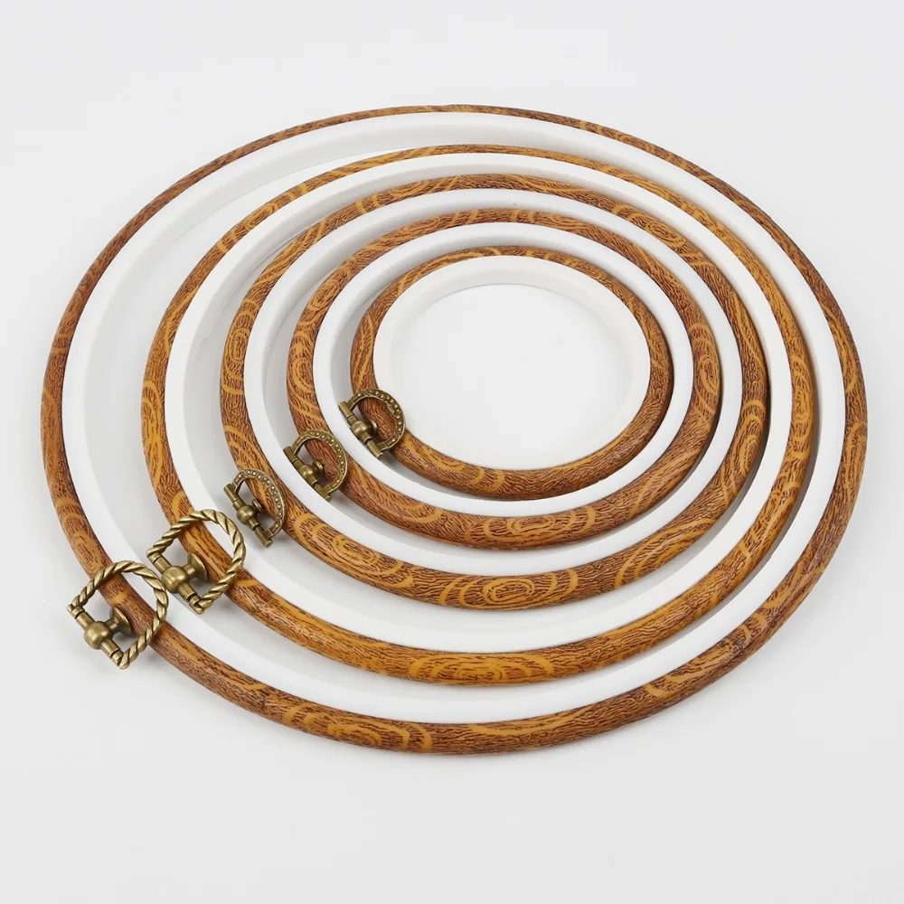 Wooden Plastic Frame Embroidery Hoop Ring Circle Round Loop For Cross Stitch Machine Hand Needlecraft DIY Sewing Tools
Wooden Plastic Frame Embroidery Hoop Ring Circle Round Loop For Cross Stitch Machine Hand Needlecraft DIY Sewing Tools