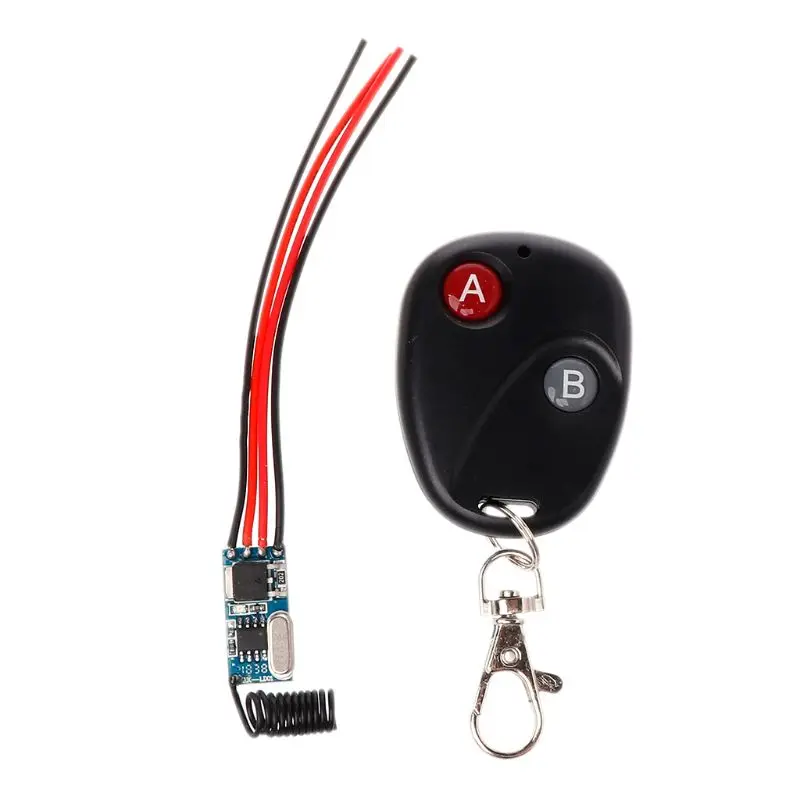 Relay Wireless Switch Remote Control DC3V 3.7V 5V 6V 7V 9V 12V Mini Power LED Lamp Controller Micro Receiver Transmitter System
Relay Wireless Switch Remote Control DC3V 3.7V 5V 6V 7V 9V 12V Mini Power LED Lamp Controller Micro Receiver Transmitter System