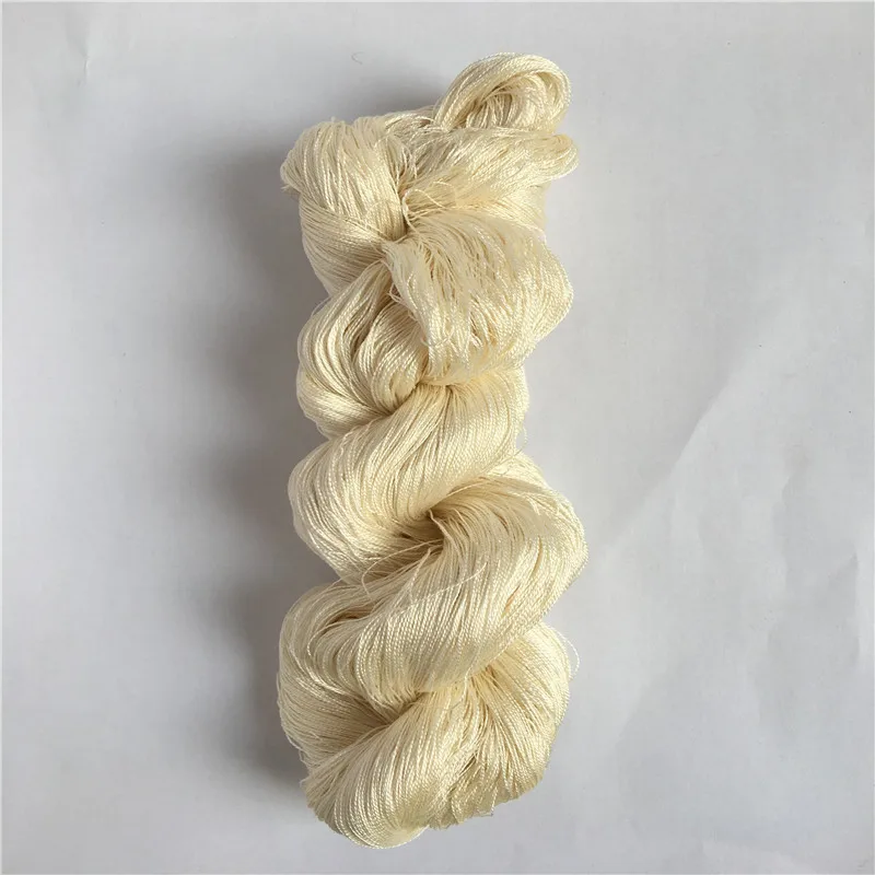 Undyed Silk 60nm/2 100% Mulberry Silk Yarn Natural white Raw Silk Yarn 50g/hank
Undyed Silk 60nm/2 100% Mulberry Silk Yarn Natural white Raw Silk Yarn 50g/hank