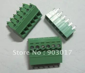 Pitch 3.81mm 6pin/way Screw Terminal Block Connector Green Color Pluggable Type with pin 120 pcs 
Pitch 3.81mm 6pin/way Screw Terminal Block Connector Green Color Pluggable Type with pin 120 pcs