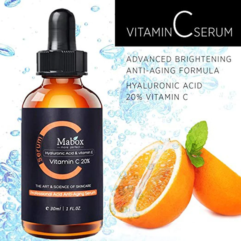 30ml Vitamin C Essence Whitening Serum Hyaluronic Acid and Vitamin E Remover Freckle Speckle Fade Dark Spots Anti-Aging TSLM2
30ml Vitamin C Essence Whitening Serum Hyaluronic Acid and Vitamin E Remover Freckle Speckle Fade Dark Spots Anti-Aging TSLM2
