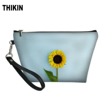 THIKIN Simple Pretty Sunflower Pattern Printing Makeup Bag Girls Cosmetic Case for Women Ladies Daily Make Up Box Travel Pouch
THIKIN Simple Pretty Sunflower Pattern Printing Makeup Bag Girls Cosmetic Case for Women Ladies Daily Make Up Box Travel Pouch