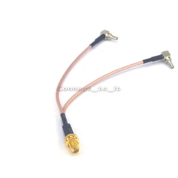 10 Pieces SMA -CRC9 Adapter SMA Female to Y type 2 X CRC9 Rightangle Connector Splitter Combiner Cable Pigtail RG 316 15CM
10 Pieces SMA -CRC9 Adapter SMA Female to Y type 2 X CRC9 Rightangle Connector Splitter Combiner Cable Pigtail RG 316 15CM