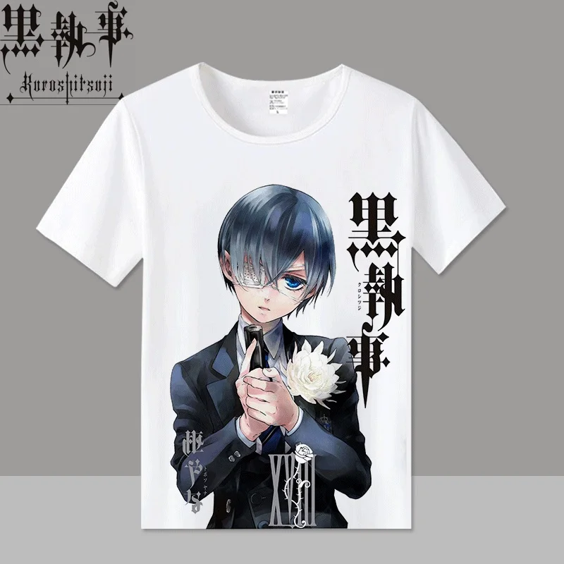 Anime Unisex Tops Tee Kuroshitsuji Men's women T-shirt Anime Black Butler cosplay Short Sleeve Shirt TX084
Anime Unisex Tops Tee Kuroshitsuji Men's women T-shirt Anime Black Butler cosplay Short Sleeve Shirt TX084