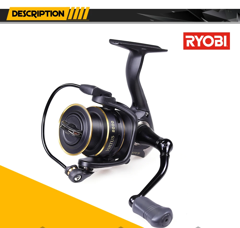 Ryobi Excia Spinning Reel Metal 8+1Bb Max Drag 8Kg Carp Fishing Reel  Moulinet