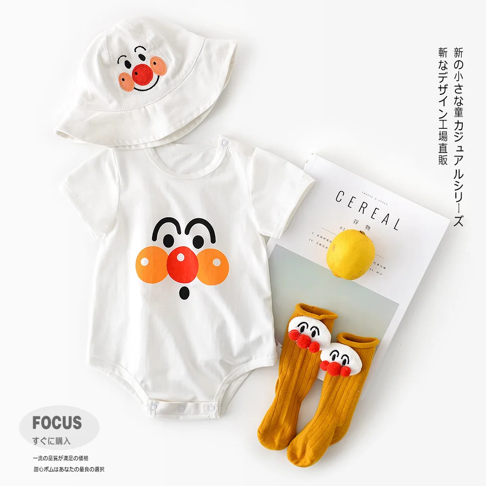 1562 Summer 2019 Baby Cartoon Animal Printed Short Sleeve Romper Bottom Shirts Newborn Baby Going Out Wear Romper+ Hats
1562 Summer 2019 Baby Cartoon Animal Printed Short Sleeve Romper Bottom Shirts Newborn Baby Going Out Wear Romper+ Hats