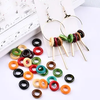 Wood circular ornament material diy retro earring accessories wood making of diy retro necklace headgear
Wood circular ornament material diy retro earring accessories wood making of diy retro necklace headgear