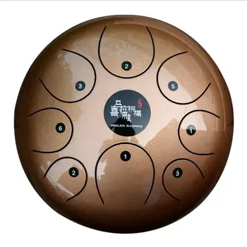 8 Inch hand-held metal drum 8inch tone C steel tongue drum free drum bag Yoga street performance percussion D tone mini handpan
8 Inch hand-held metal drum 8inch tone C steel tongue drum free drum bag Yoga street performance percussion D tone mini handpan