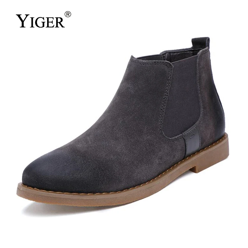 YIGER New Man Ankle Boots Chelsea Boots Genuine Leather Sewing Man shoes Casual Man Boots Black/Brown/Gary 0097
YIGER New Man Ankle Boots Chelsea Boots Genuine Leather Sewing Man shoes Casual Man Boots Black/Brown/Gary 0097